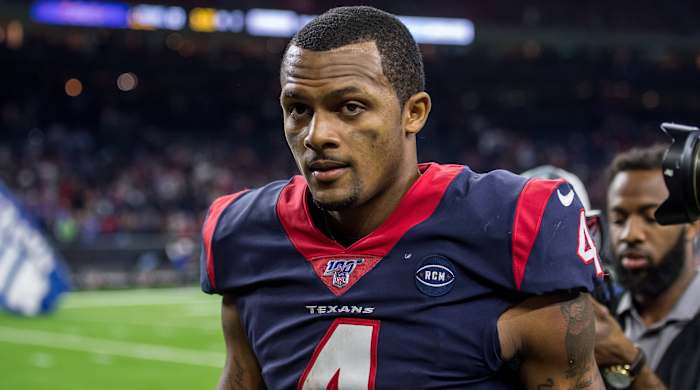 January 4, 2020: Houston Texans quarterback Deshaun Watson (4) leaves the field after an NFL game against Bills.